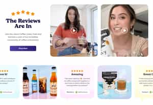 Javy eCommerce Store Social Proof Example