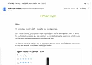 Example of an Email Follow Up