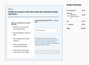 eCommerce Order Confirmation Page Exmaple 