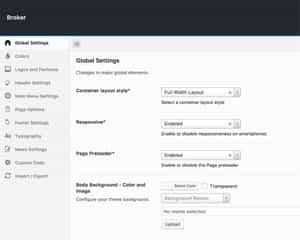 Broker Theme Options