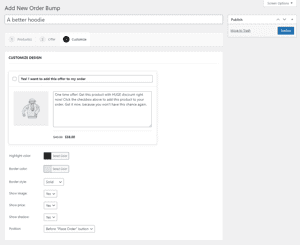 Iconic Sales Booster settings