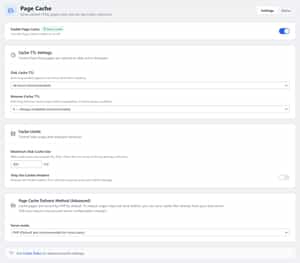 Turbo Plugin Page Cache Module
