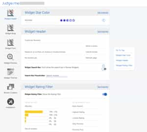 Widget customization