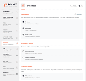 Database Settings