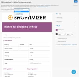Customize WooCommerce emails