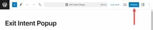 Publish Popup Button