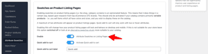 Attribute swatches on product listing pages