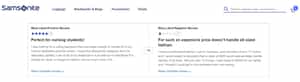 Positive and negative reviews example