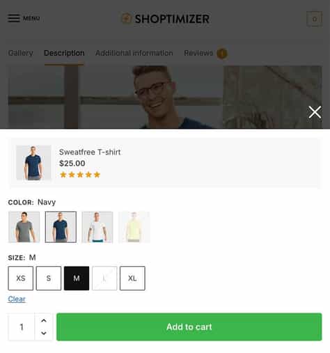 Sticky add to cart