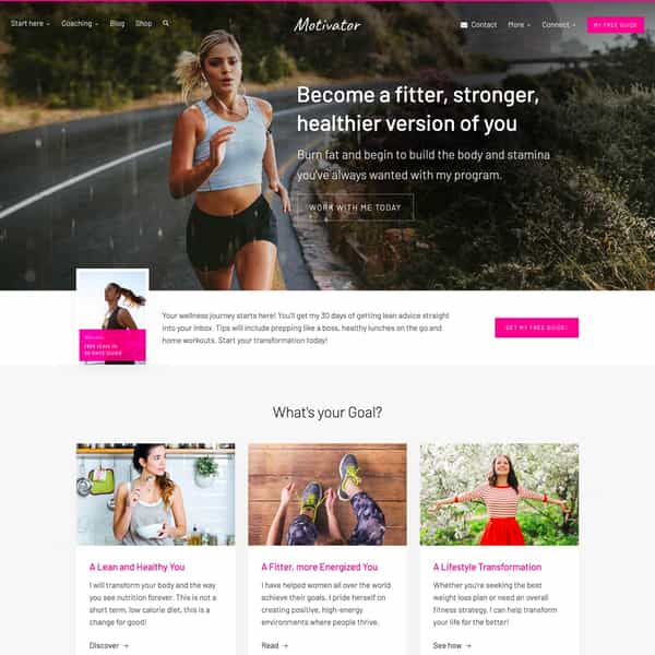 Motivator WordPress Theme