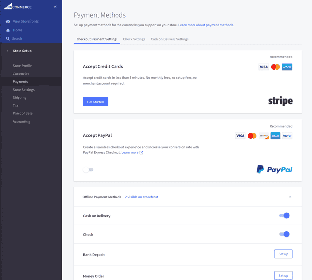 BigCommerce payments