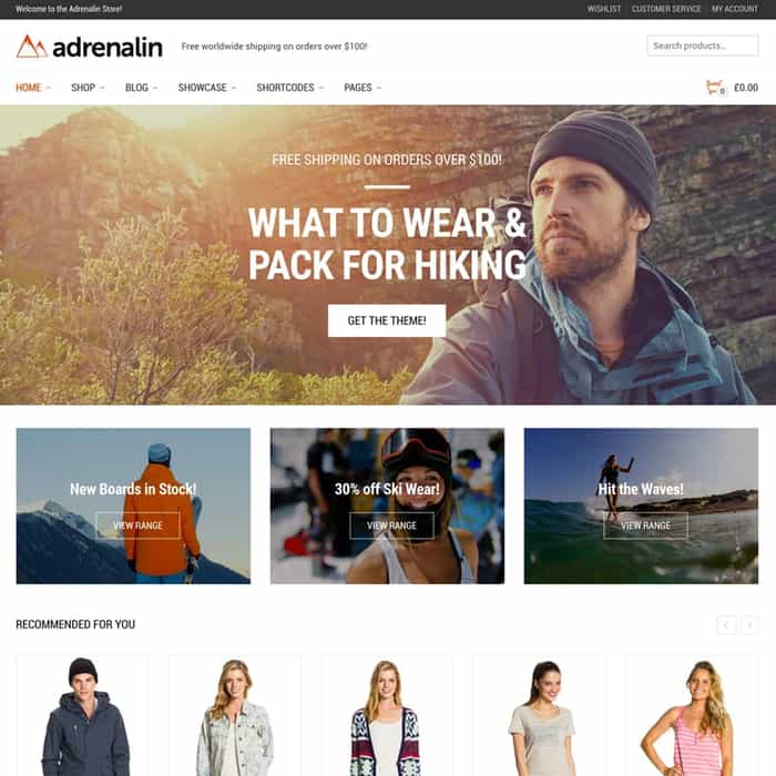 Adrenalin WooCommerce Theme
