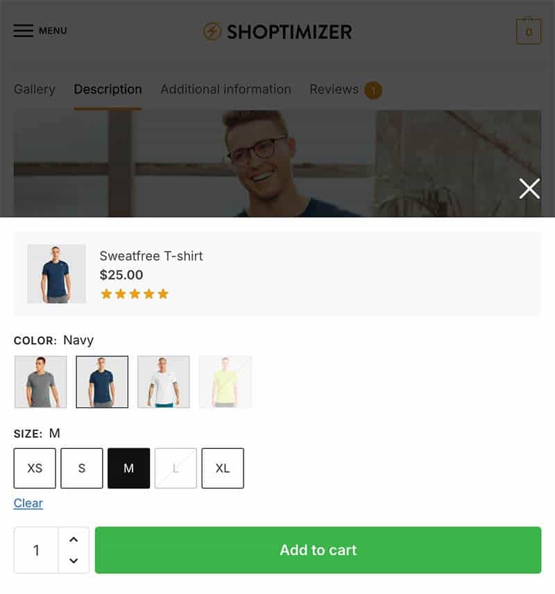 Sticky add to cart