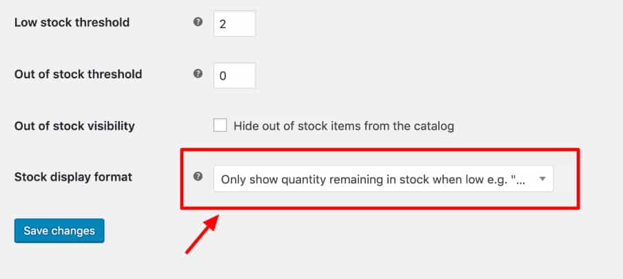 Display format