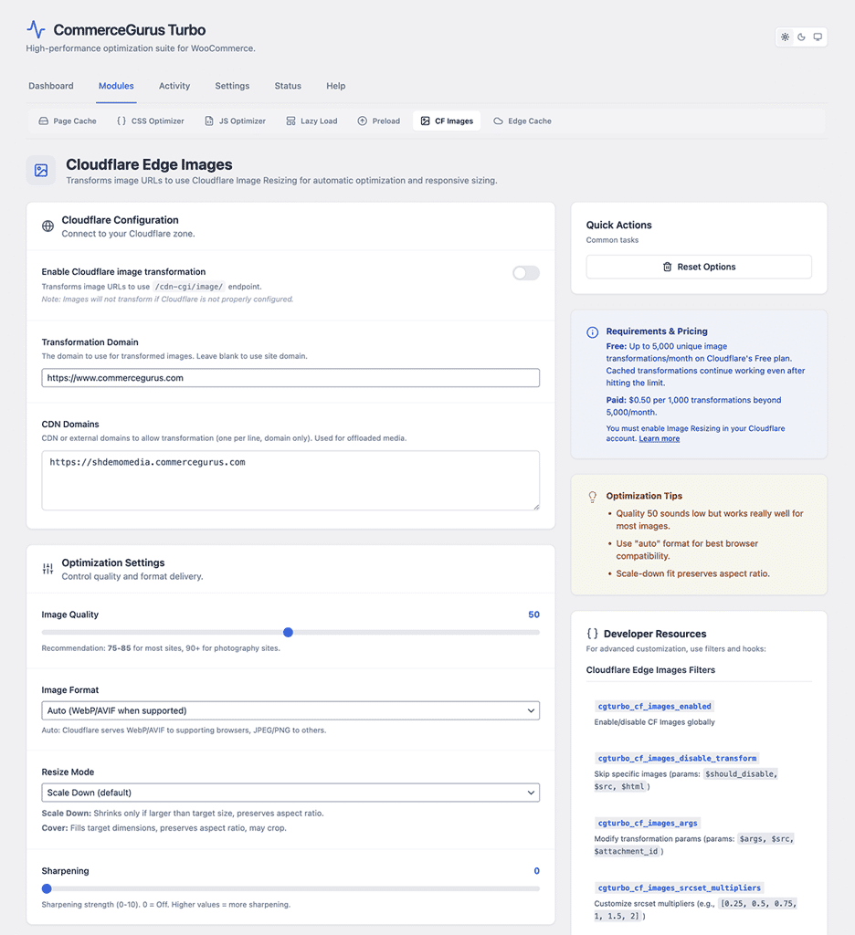 CommerceGurus Turbo: Cloudflare Images