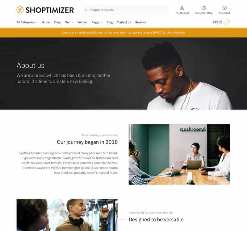 Shoptimizer - The Fastest WooCommerce Theme