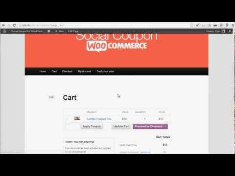 Social Coupon for WordPress - WooCommerce