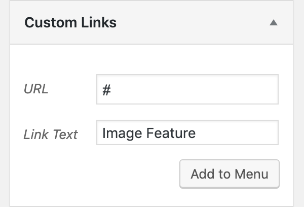 Adding images to the menu