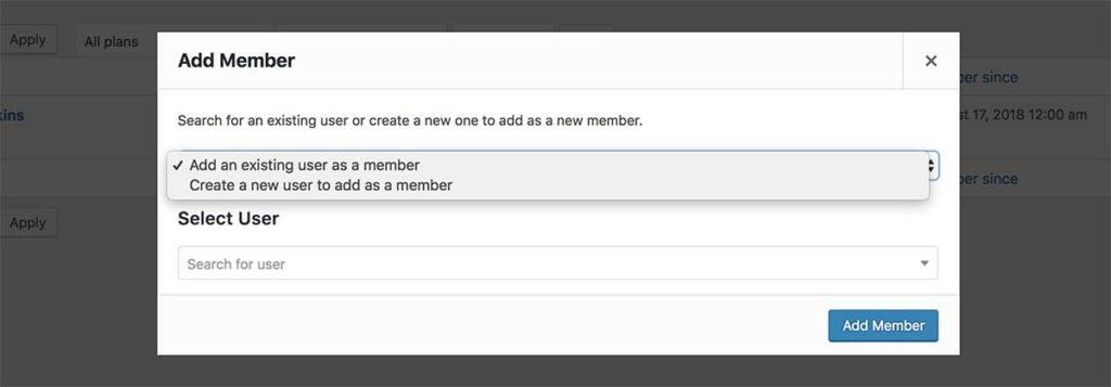 Adding members manually