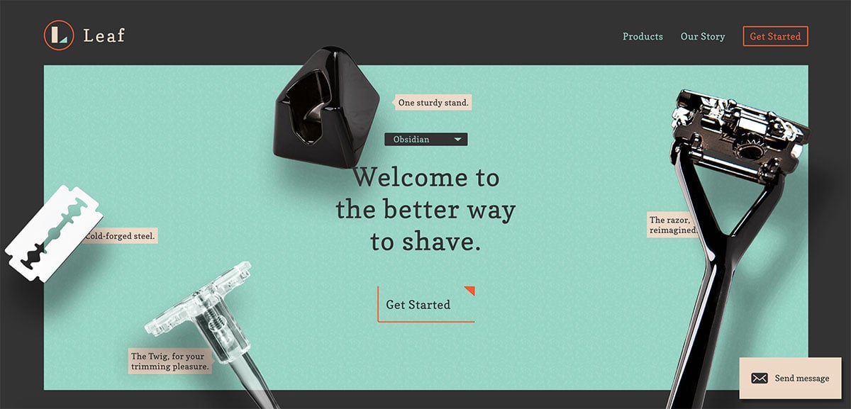 WooCommerce Examples - Leaf Shave