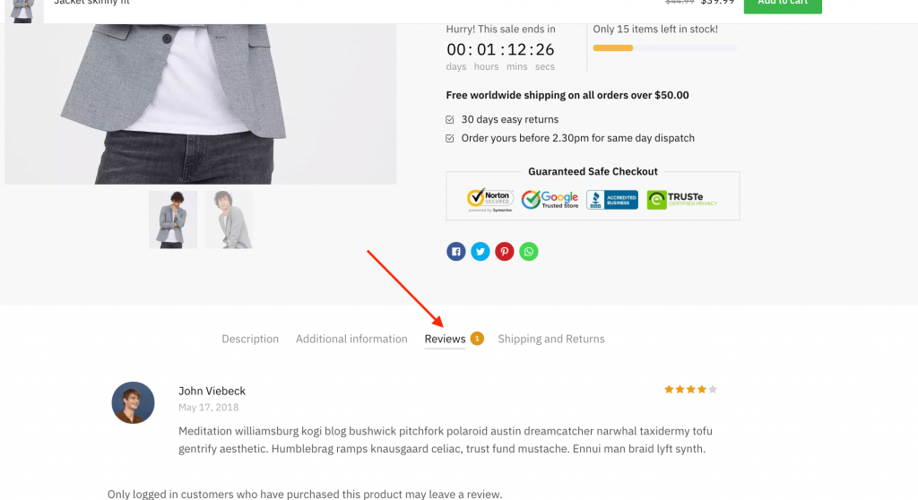 WooCommerce Customer Review