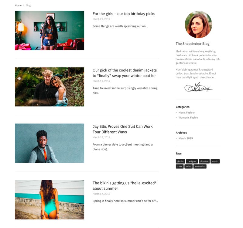 Make your content shine with our stylish blogging