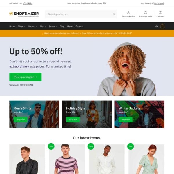 Shoptimizer for BigCommerce for WordPress Screenshot