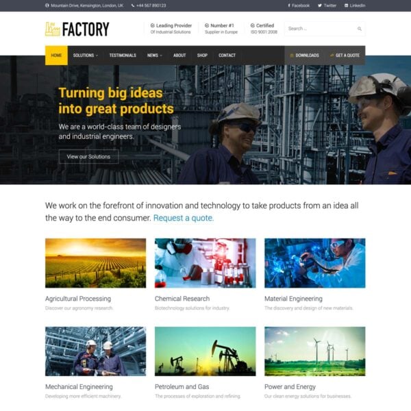 Factory WordPress Theme