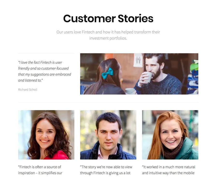 Fintech customer stories