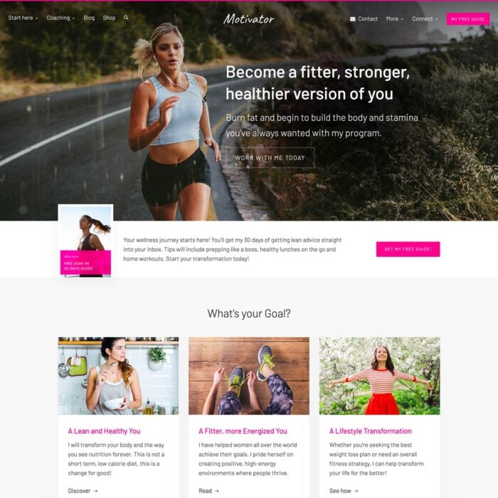 Motivator WordPress Theme