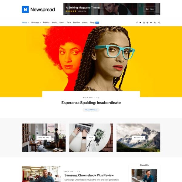 Newspread WordPress Theme