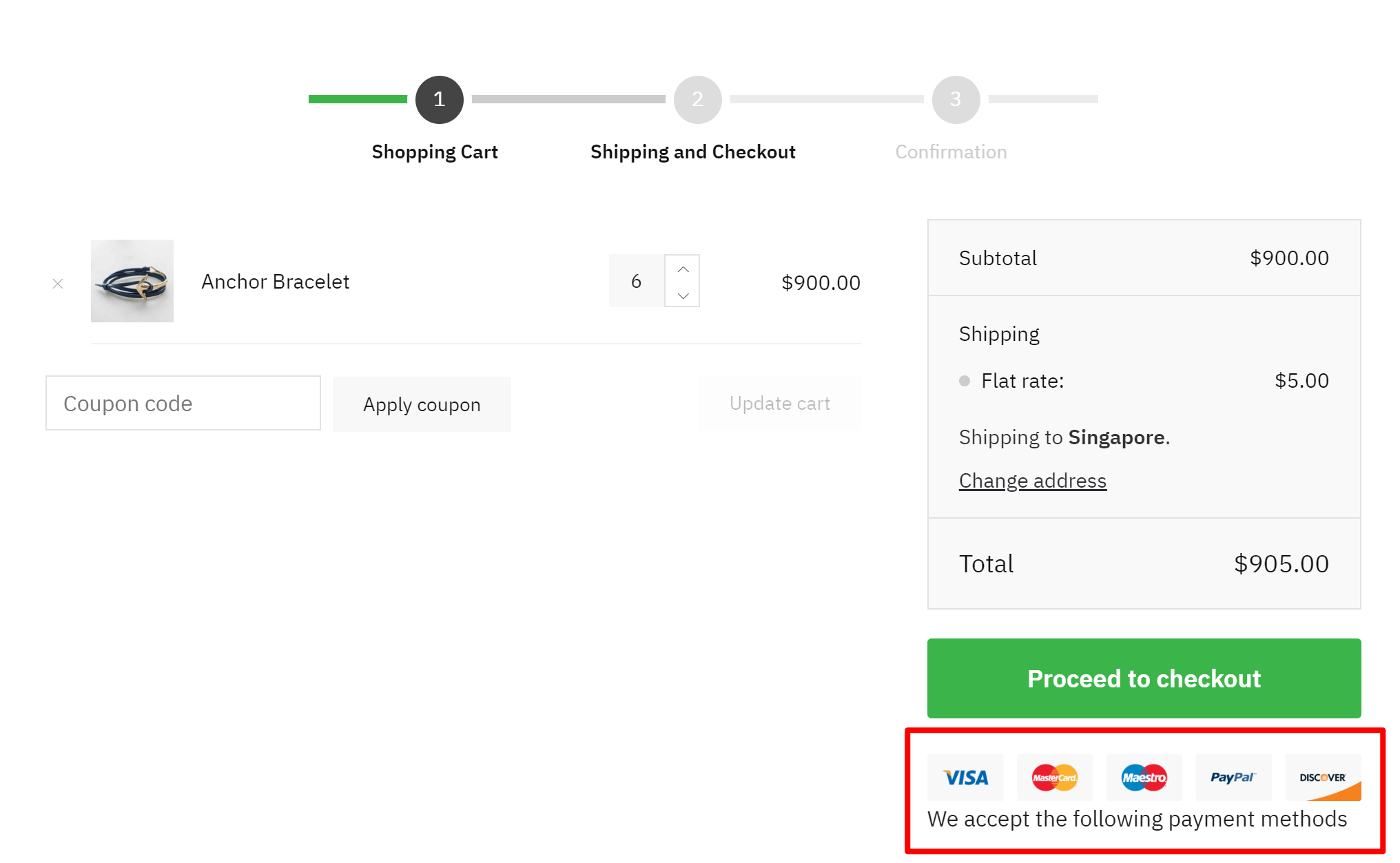 Payment method logos