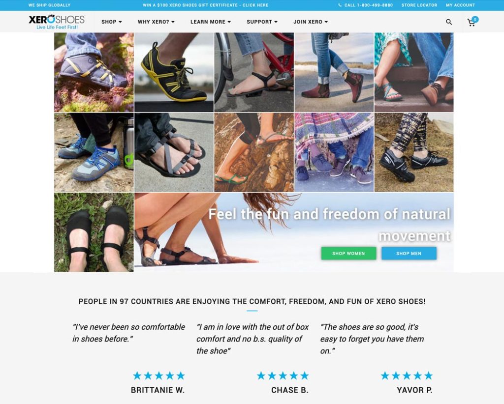 Xero Shoes Screenshot