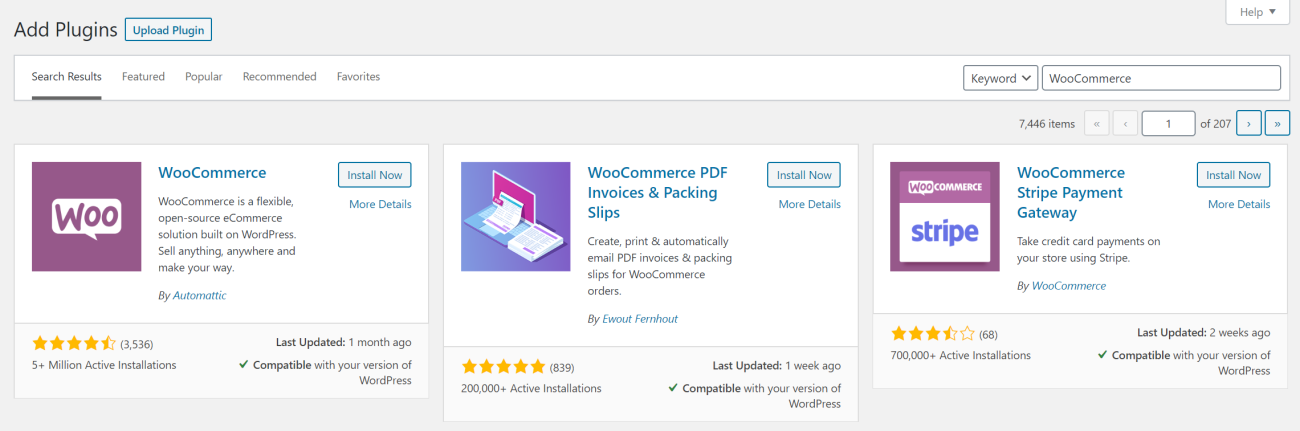 Install WooCommerce