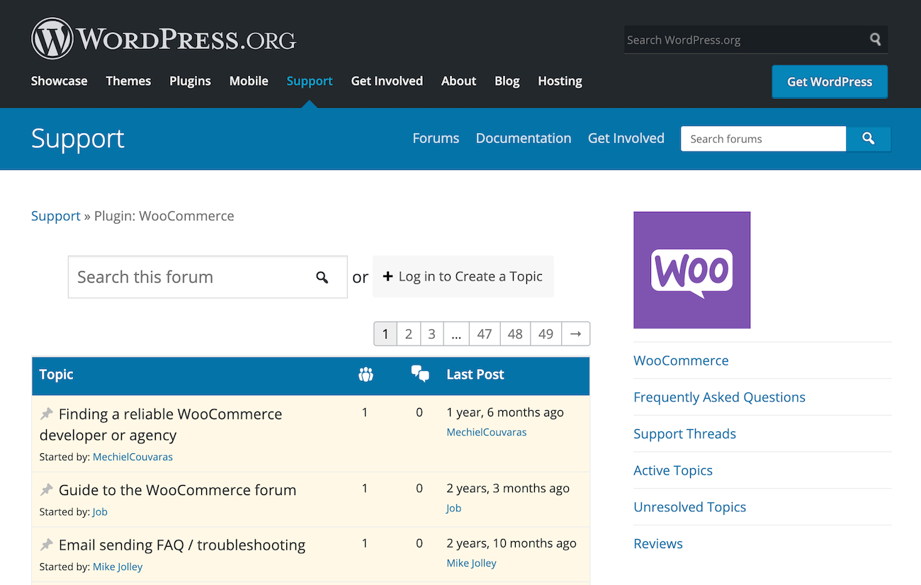 WooCommerce Forums