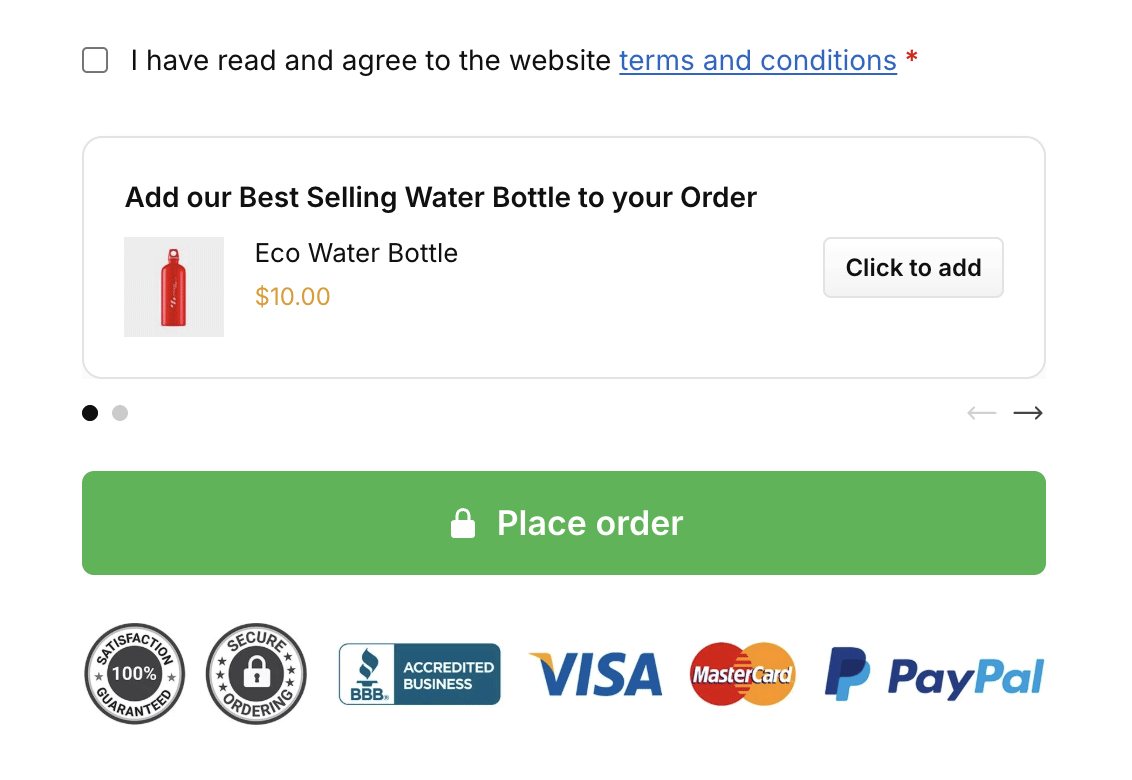 CommerceKit Order Bump on Checkout