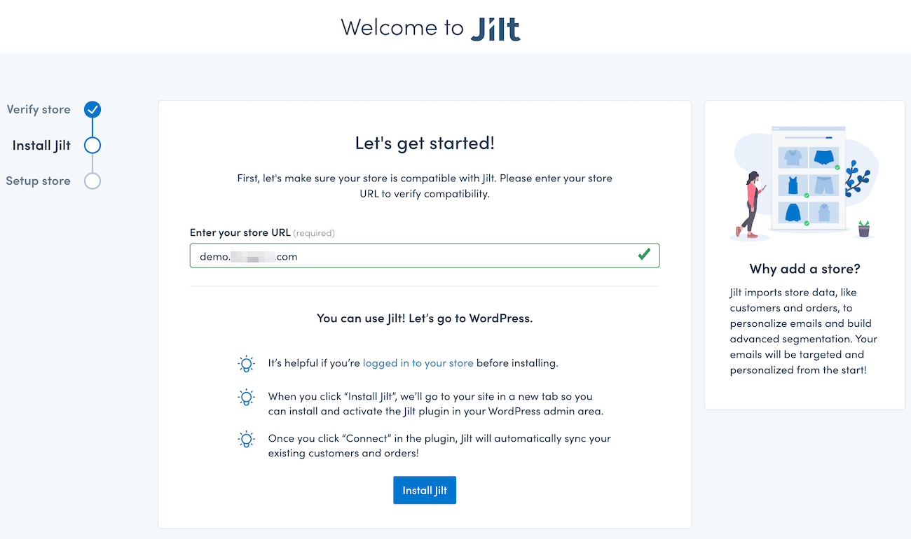 Install Jilt