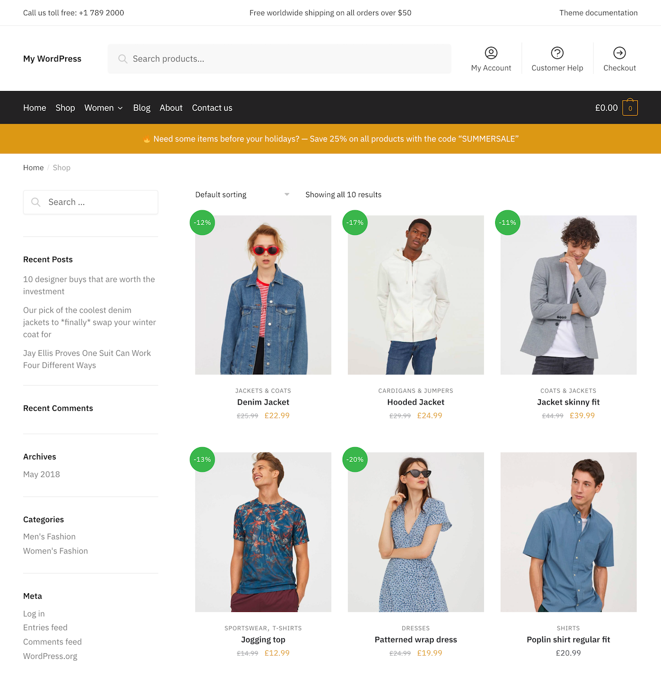 Shoptimizer shop page