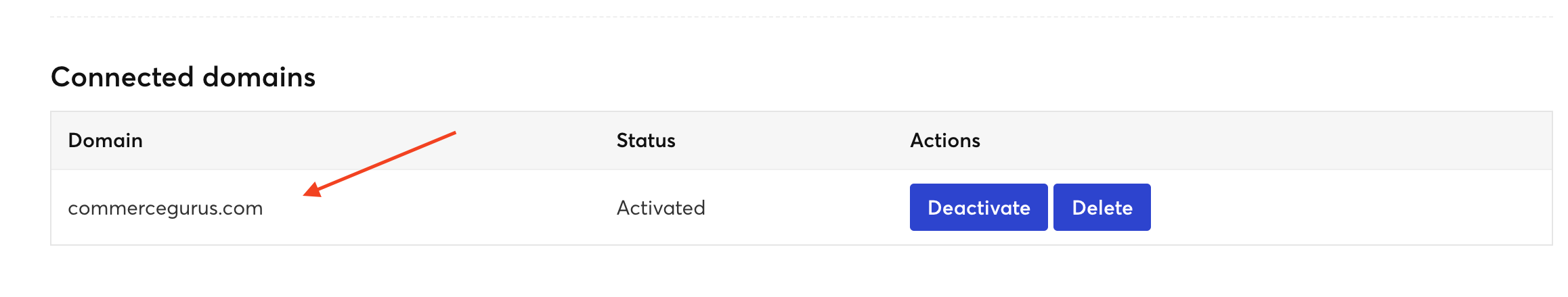 Connect your website domain