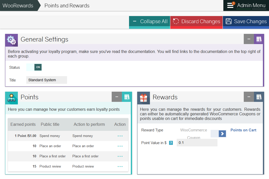 MyRewards WooCommerce points and rewards plugin