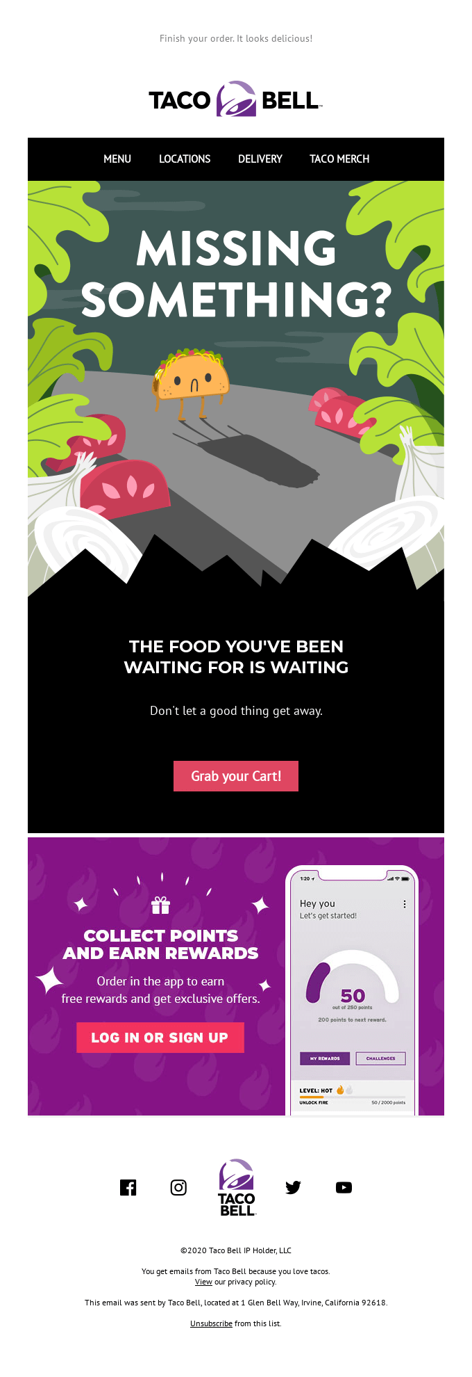 Taco Bell email