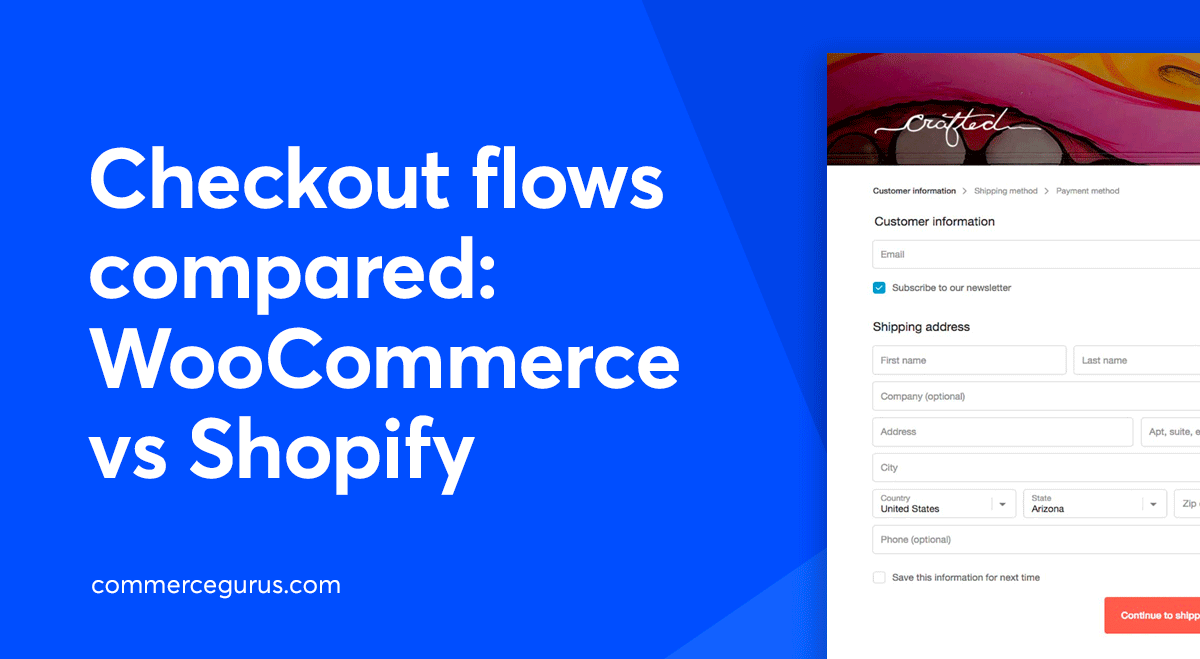 Checkout flows compared - WooCommerce vs Shopify - CommerceGurus