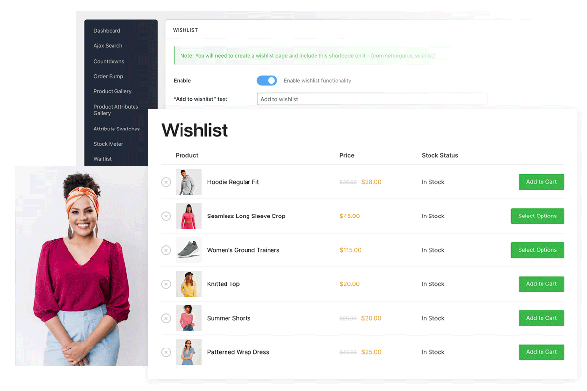 CommerceKit Wishlists