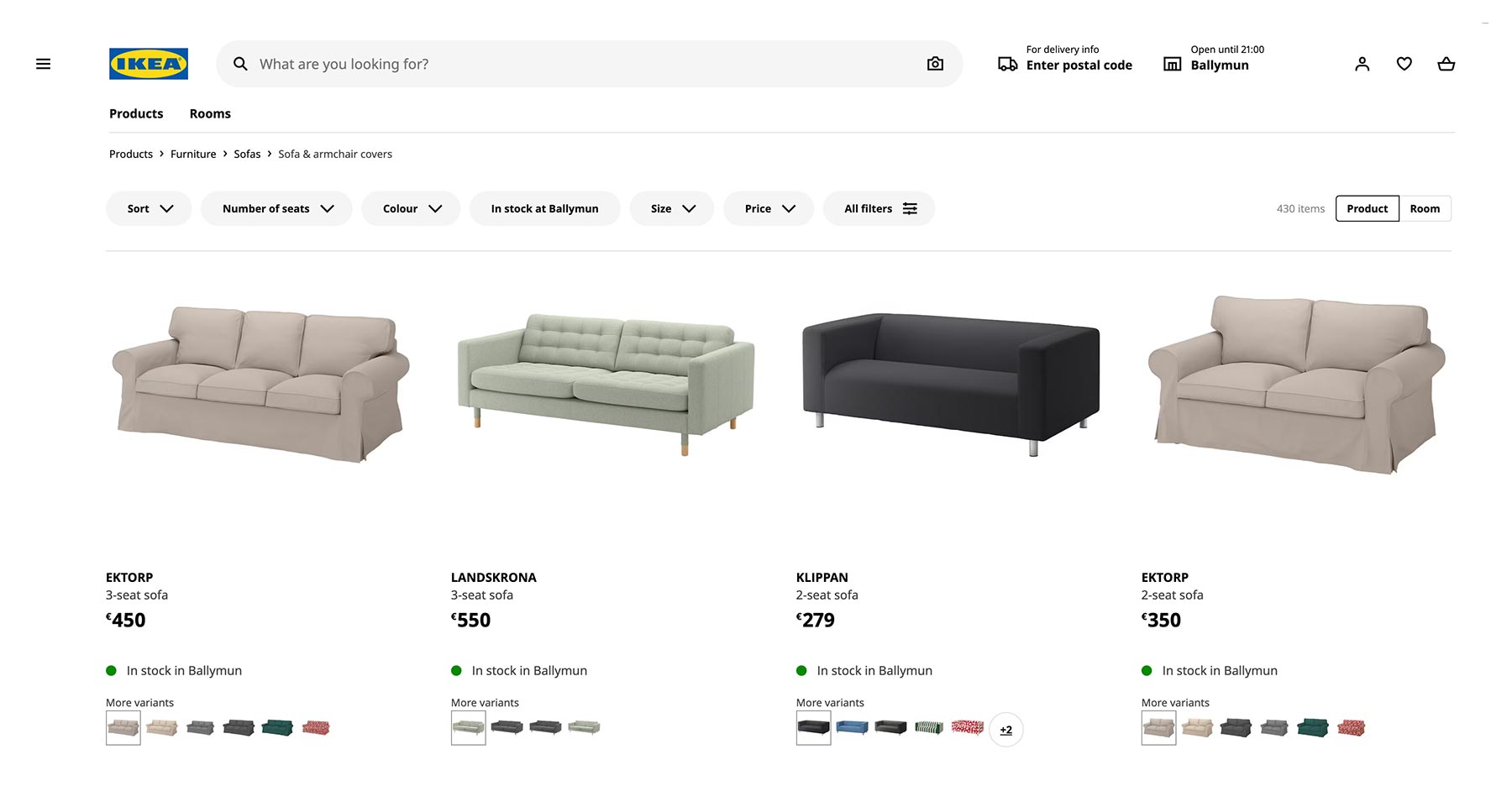 Ikea's Product Listings