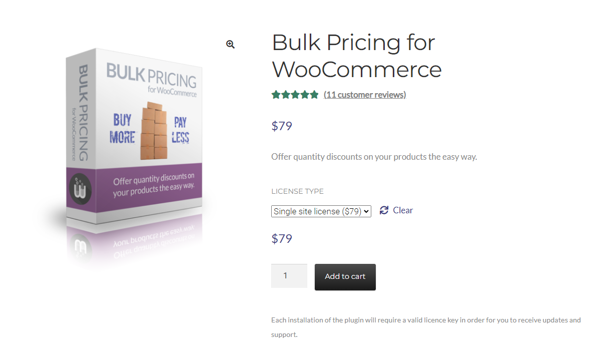 WooCommerce Bulk Pricing