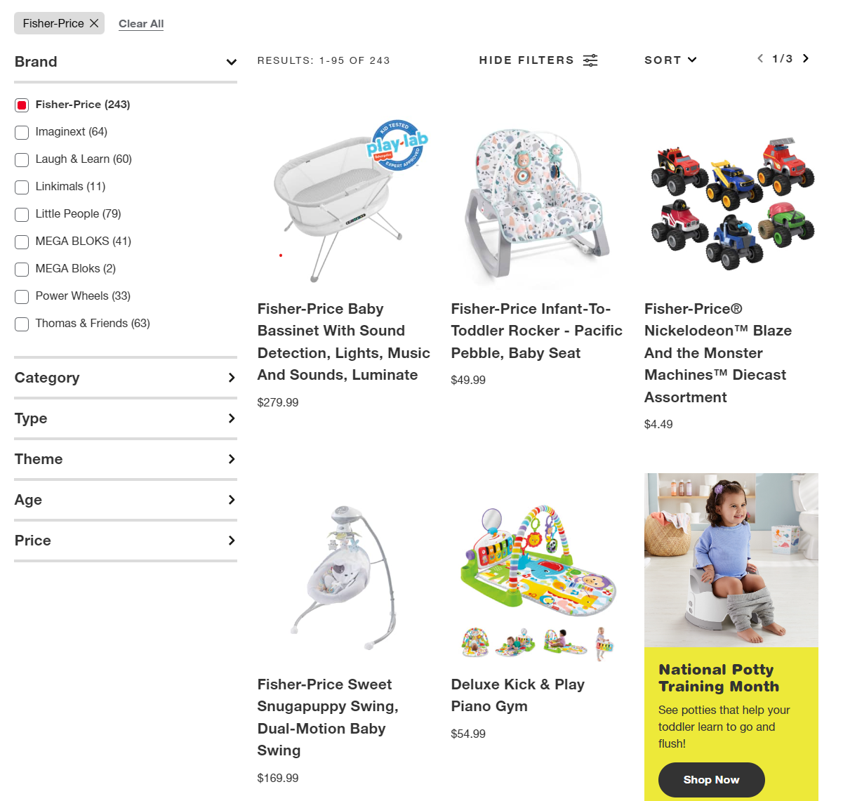 Mattel online store