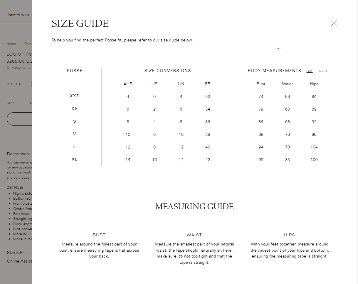 Size Guide