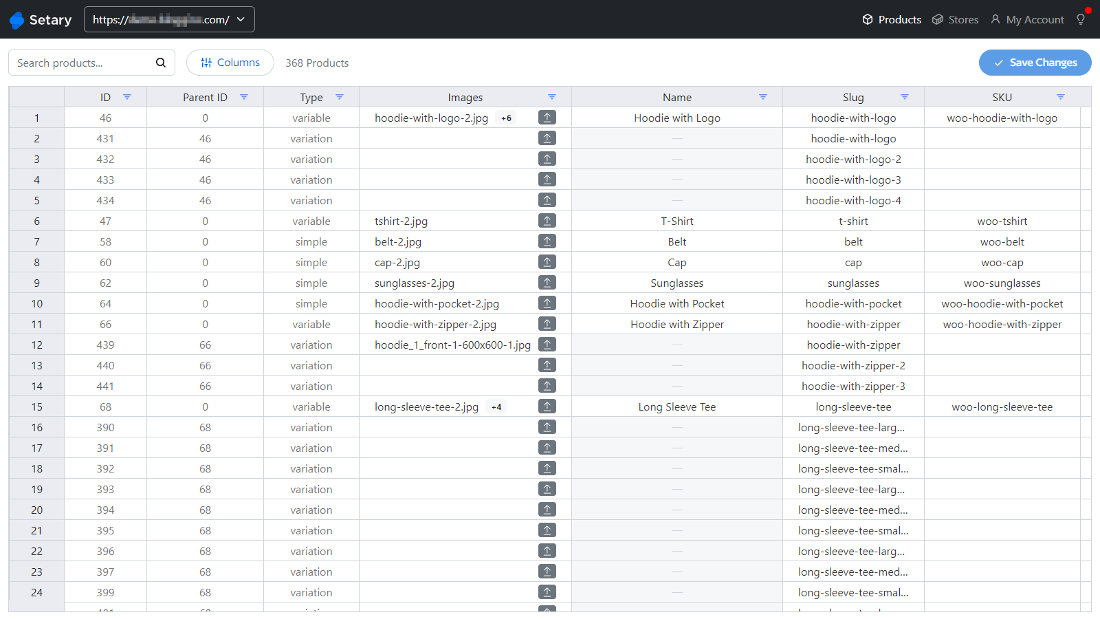 Spreadsheet style editing