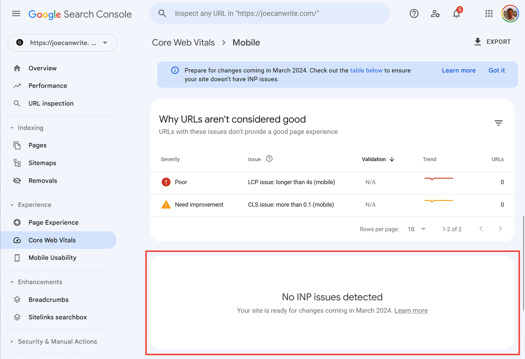 INP Explained Google Search Console