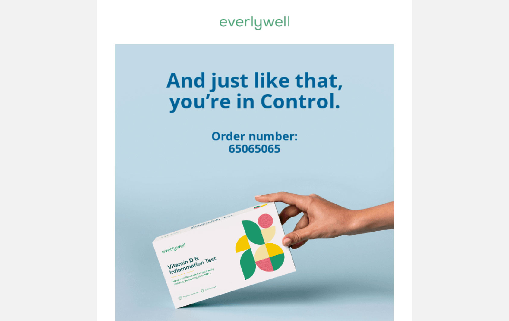 Everlywell Post Purchase Email